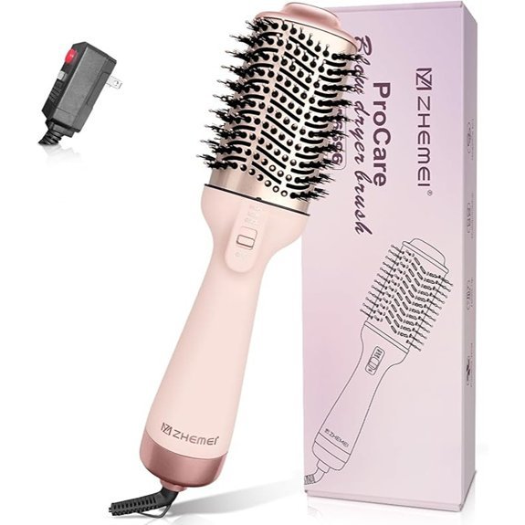 1300W 4-in-1 Blow Dryer Brush for All Hair Types (Rosegold)