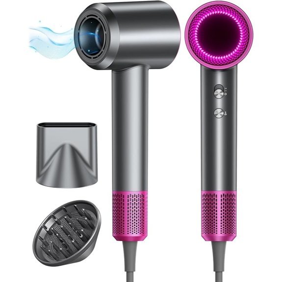 160000RPM Ionic Hair Dryer with Diffuser Fast Drying