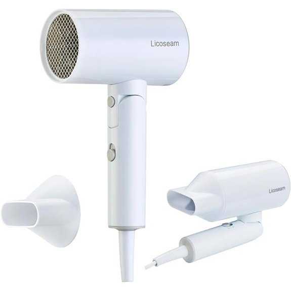 1600W Foldable Travel Hair Dryer with Concentrator