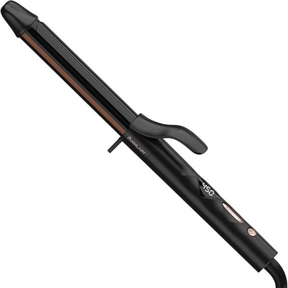 ANNLARY 1 Inch Titanium Ceramic Curling Iron