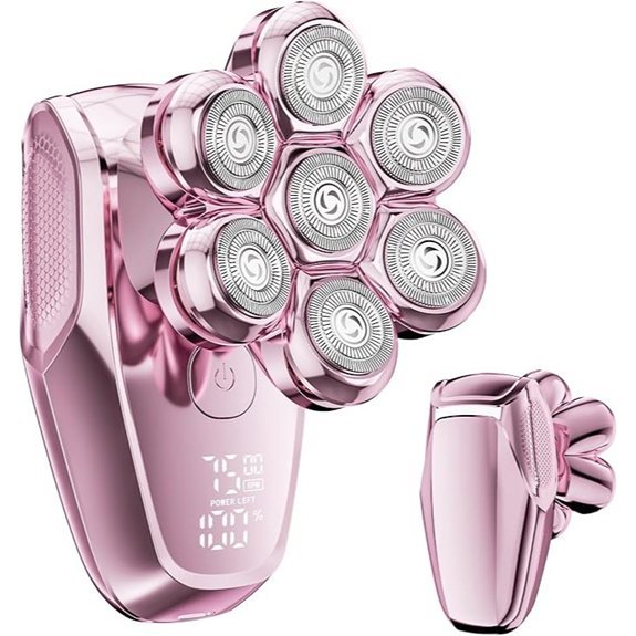 7D Electric Razor for Women Waterproof Pink