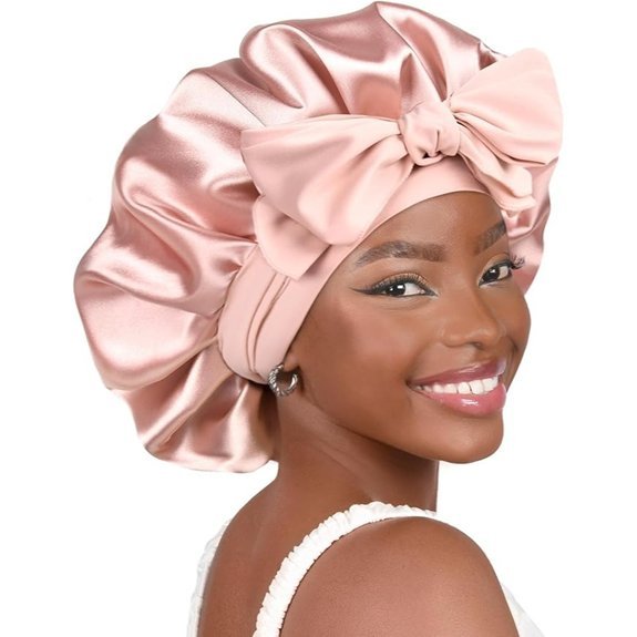 YANIBEST Adjustable Silk Bonnet for Sleeping Women