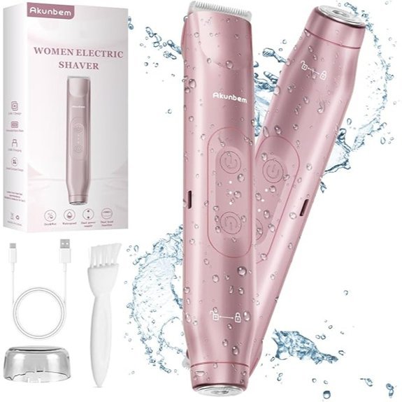 Akunbem 2-in-1 Electric Bikini Trimmer for Women