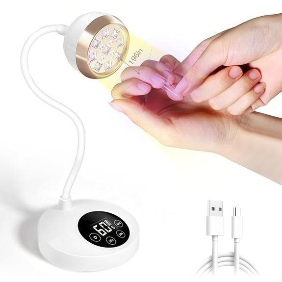 AORAEM UV LED Nail Lamp 36W Rechargeable