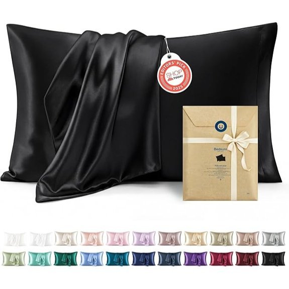 Bedsure Satin Pillowcase 2-Pack Queen Size (20x30)