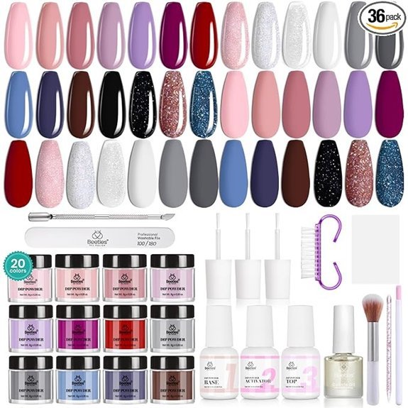 Beetles Dip Powder Nail Kit Starter 20 Colors (Modern Muse Collection)