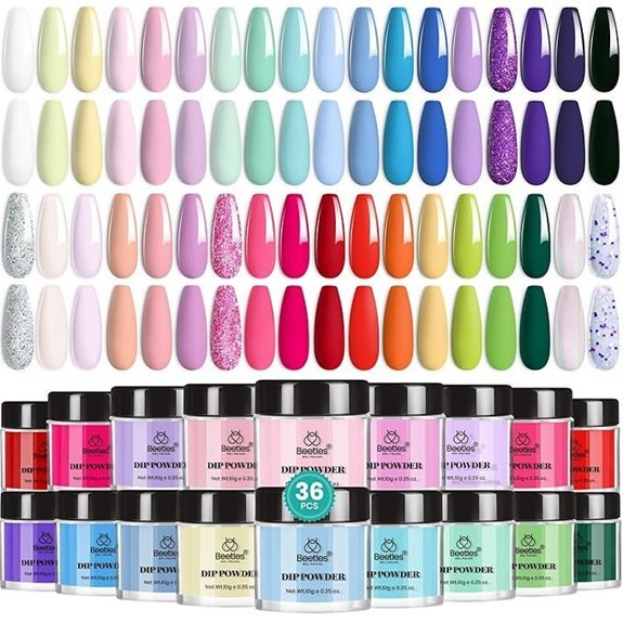 Beetles Dip Powder Nail Set 36 Colors (Starter Kit)