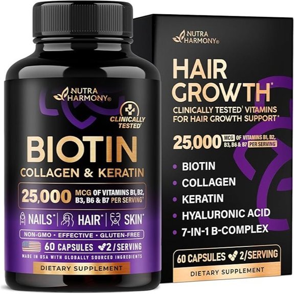 Biotin Collagen Keratin Hair Growth Supplement (60 Caps)