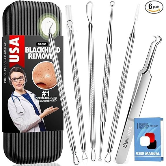 Cbiumpro 6 Pack Blackhead Remover Tool Kit