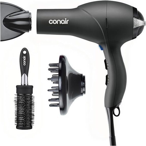Conair Salon Hair Dryer 1875W with Attachments (259AMRY)
