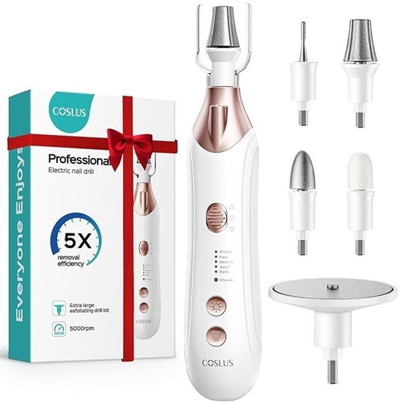 COSLUS Electric Nail File Kit for Manicure & Pedicure