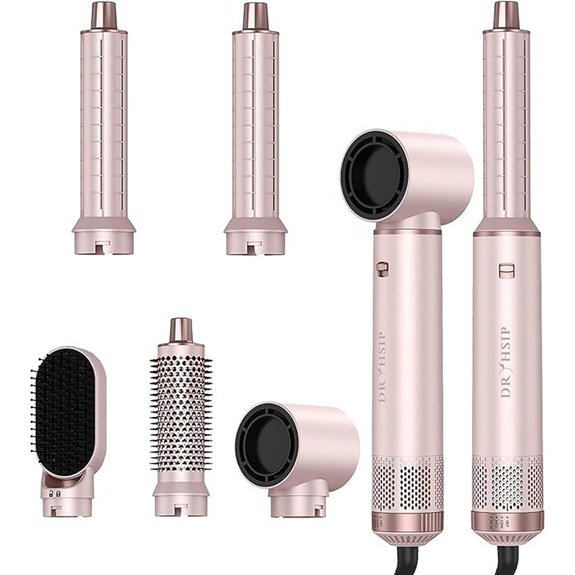 Dryhsip 5-in-1 Hair Styler & Blow Dryer (Pink)