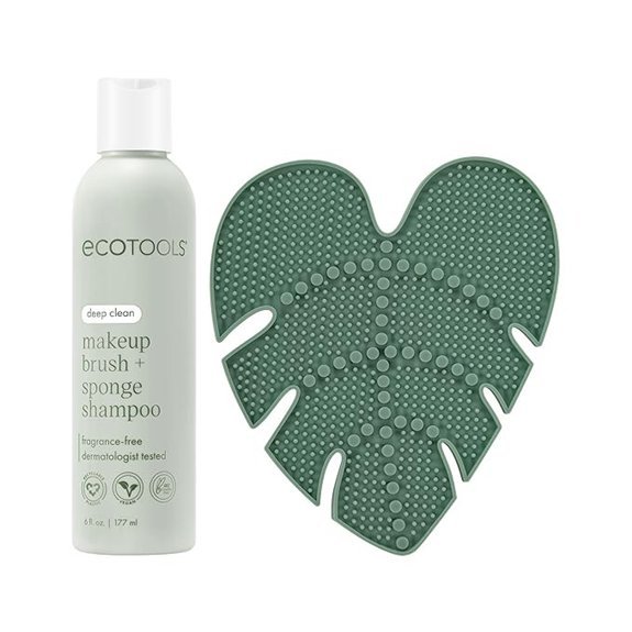 EcoTools Makeup Brush Cleansing Pad & Shampoo Bundle