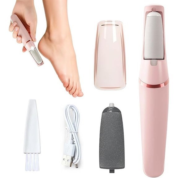 Electric Callus Remover for Feet & Hands (Pink)