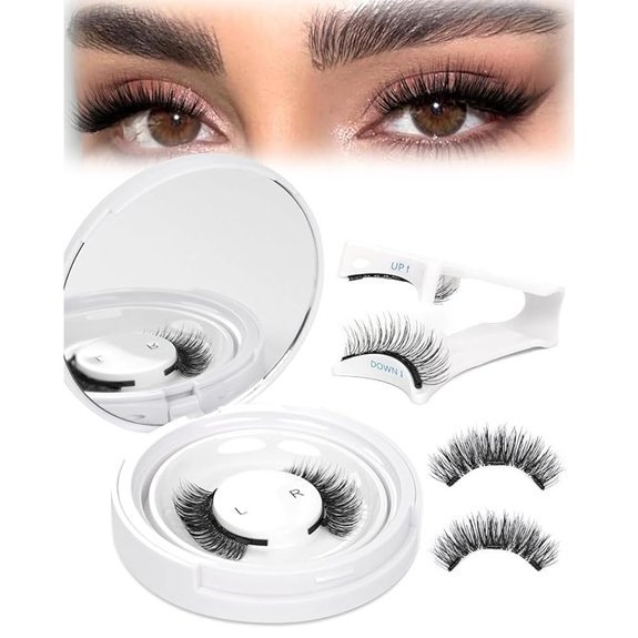 EMEDA Magnetic Eyelashes Natural Look with Applicator (Natural)