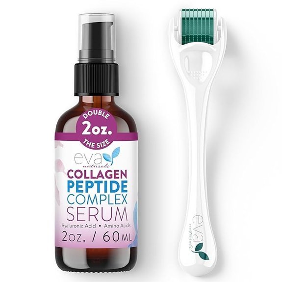 Eva Naturals Peptides Serum & Derma Roller Kit