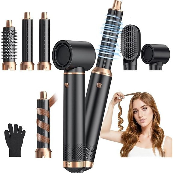 5-in-1 Blow Dryer Brush Set with Curling Iron