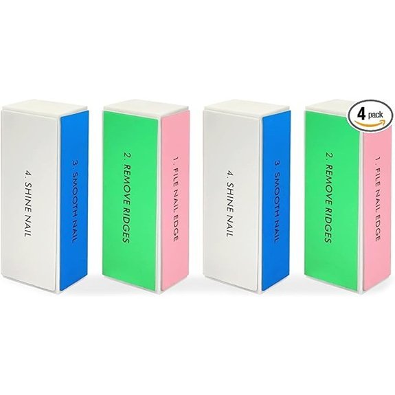 4-Piece Large Square Sponge Nail Buffer Block