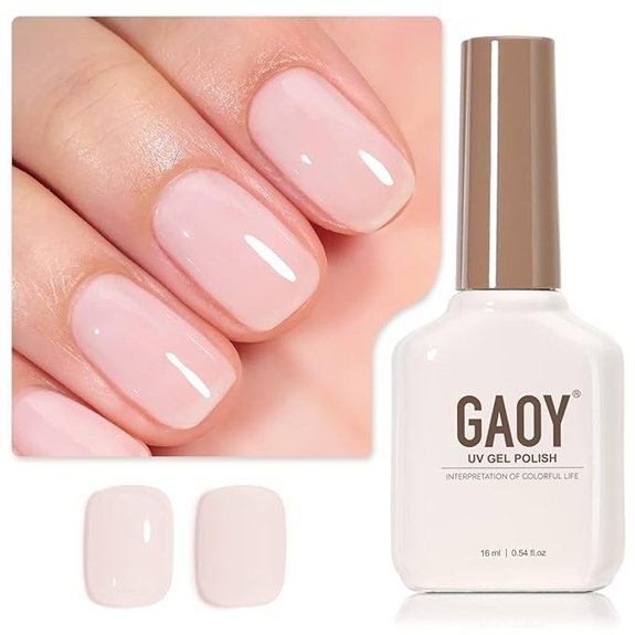 GAOY Sheer Light Pink Gel Nail Polish (16ml)