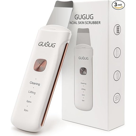 GUGUG 4-in-1 Waterproof Facial Skin Scrubber