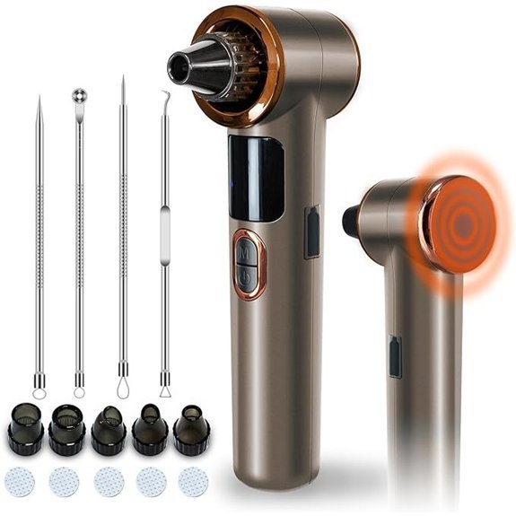 Heated Blackhead Remover Vacuum with 5 Heads