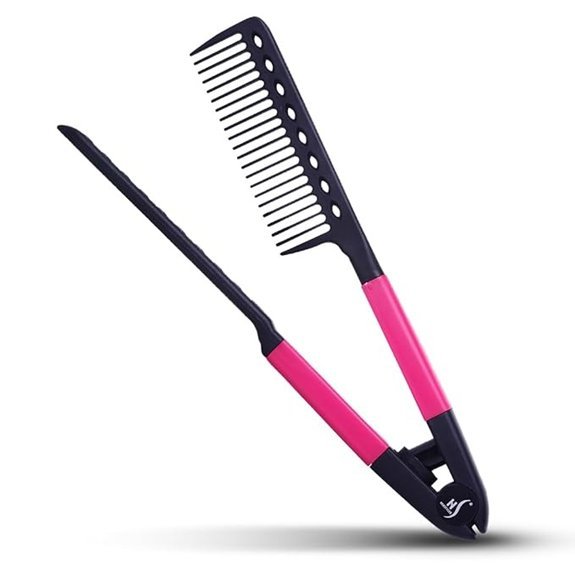 Herstyler Hair Straightening Comb (Pink)