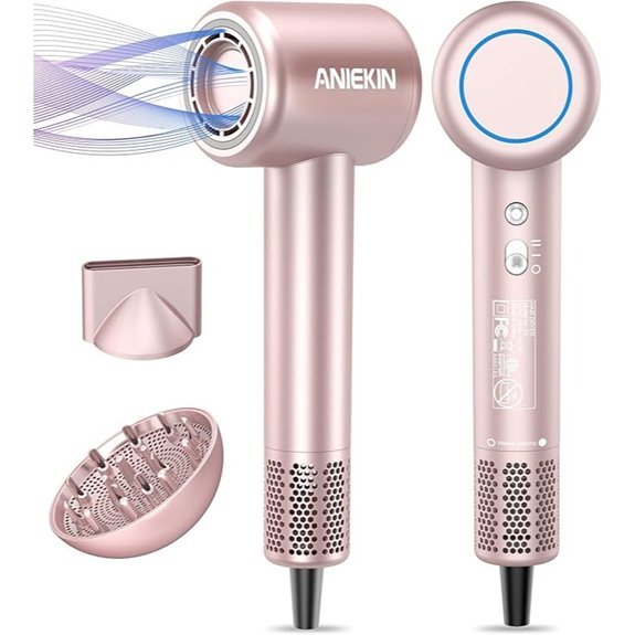 High-Speed Ionic Blow Dryer with Diffuser