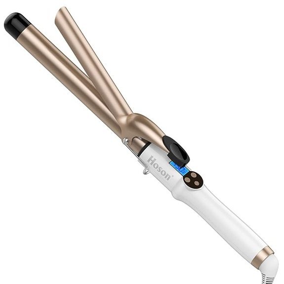 Hoson 1 Inch Ceramic Curling Iron with LCD Display
