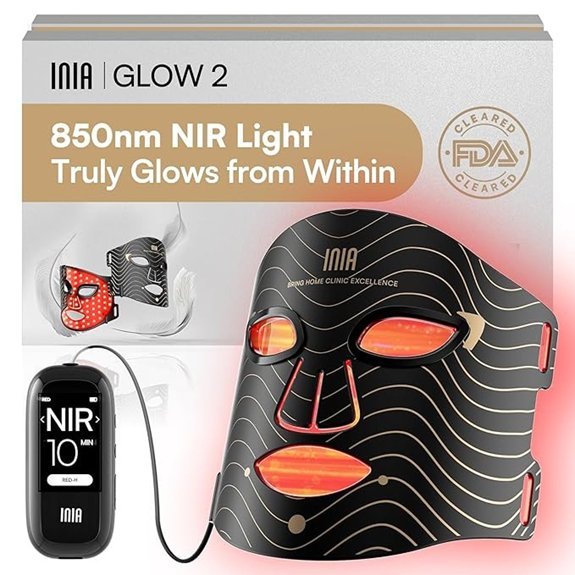 INIA Red Light Therapy LED Face Mask