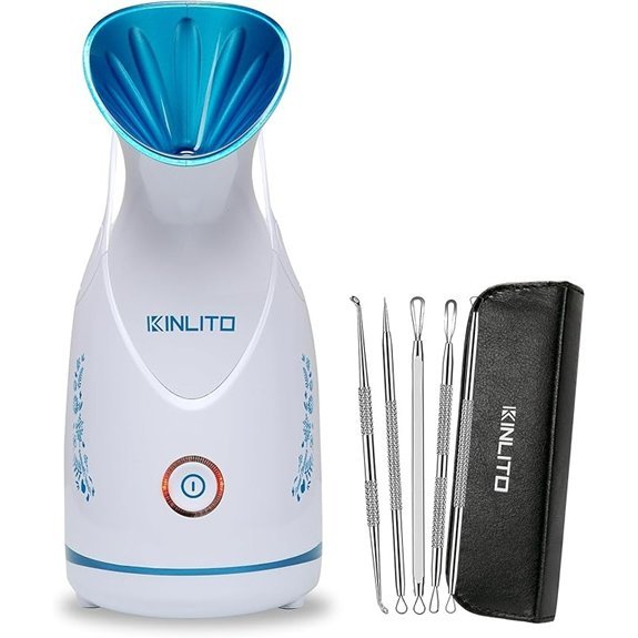 KINLITO Ionic Facial Steamer for Home SPA (Blue)