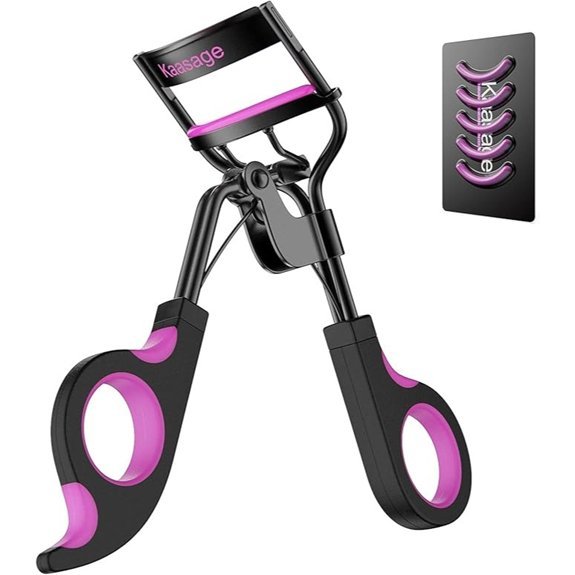 Kaasage Eyelash Curler with 5 Extra Silicone Pads