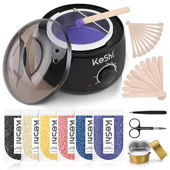 KeShi Waxing Kit with Hard Wax Beans for Full Body Hair Removal