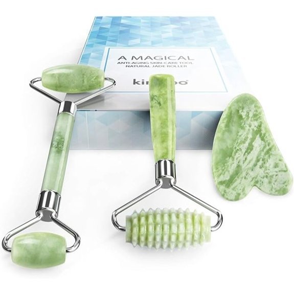 Kimkoo Jade Roller and Gua Sha Facial Kit