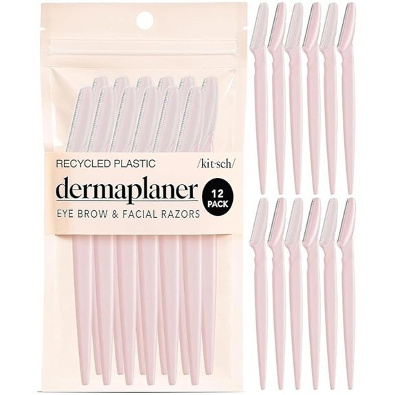 Kitsch Dermaplane Razor for Face & Eyebrow (12-Pack)