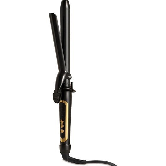 Lanvier 1 Inch Ceramic Curling Iron (Black)