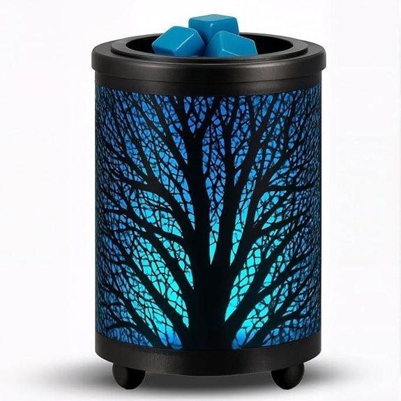 Leyoue Electric Wax Melt Warmer with LED Light (Black Forest)