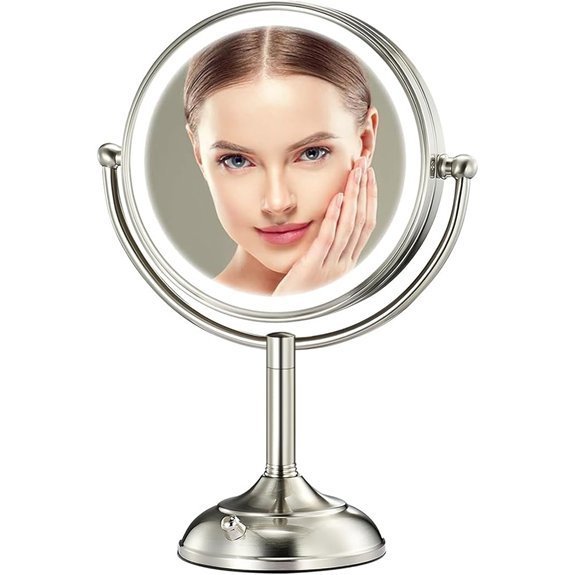 8.5 Lighted Makeup Mirror with 10X Magnification 3 Color Modes