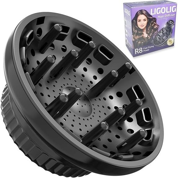 LIGOLIG Universal Hair Diffuser Attachment for Blow Dryers