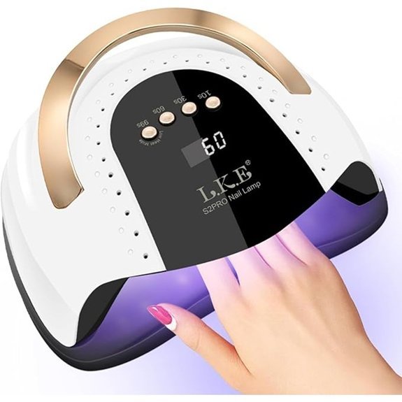 LKE 268W UV LED Nail Lamp for Gel Polish
