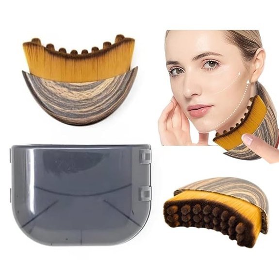 Lymphatic Contour Face Brush for Sculpting (1 Pack)