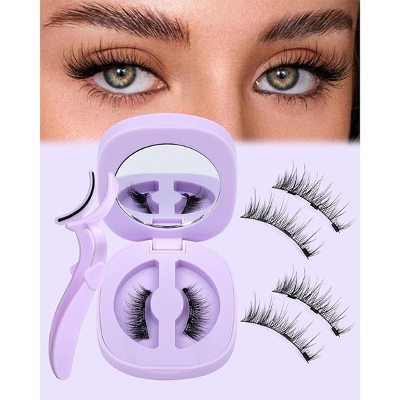 JIMIRE Magnetic Eyelashes Natural Look with Applicator