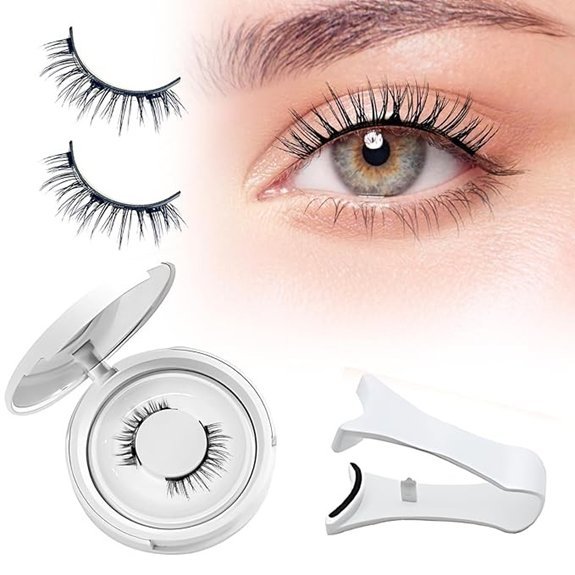 Magnetic Eyelashes With Applicator Natural-Looking Reusable (1 Pair)