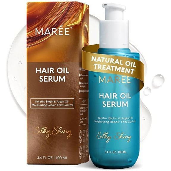 MAREE Hair Oil for Frizzy Hair with Argan Oil