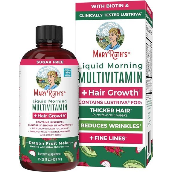 MARYRUTH'S Liquid Multivitamin + Hair Growth Supplement (15.22 Fl Oz)