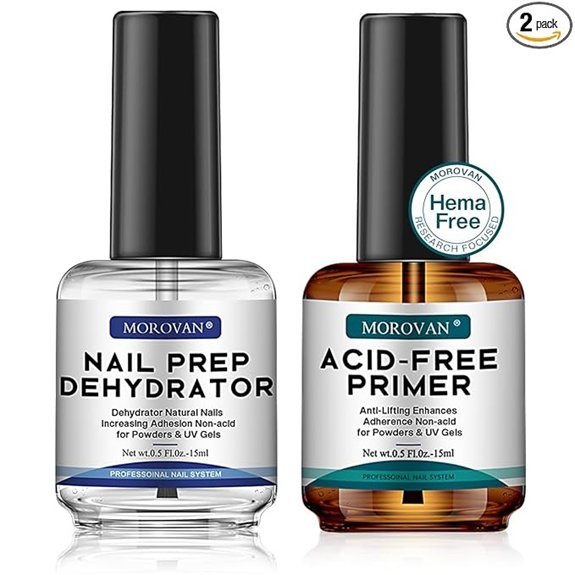 Morovan Nail Prep Dehydrator & Acid-Free Primer Set