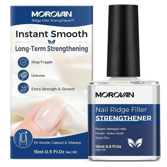 Morovan Ridge Filler Nail Strengthener with Keratin