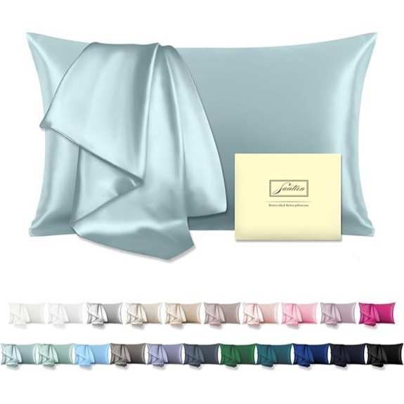 Mulberry Silk Pillowcase for Hair and Skin (Haze Blue)