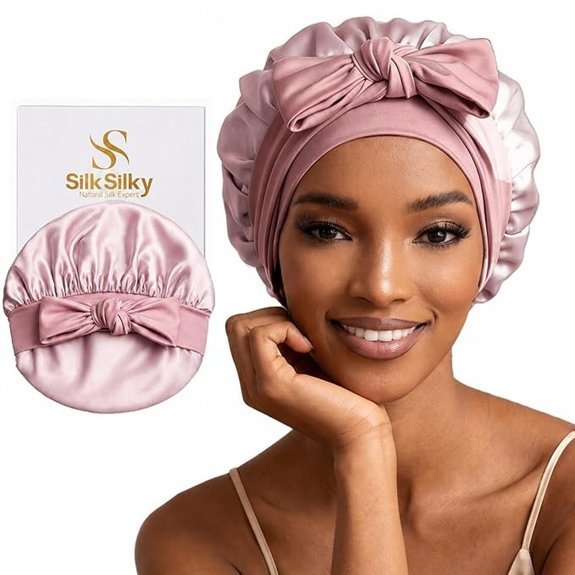 SilkSilky Mulberry Silk Bonnet for Sleeping Women