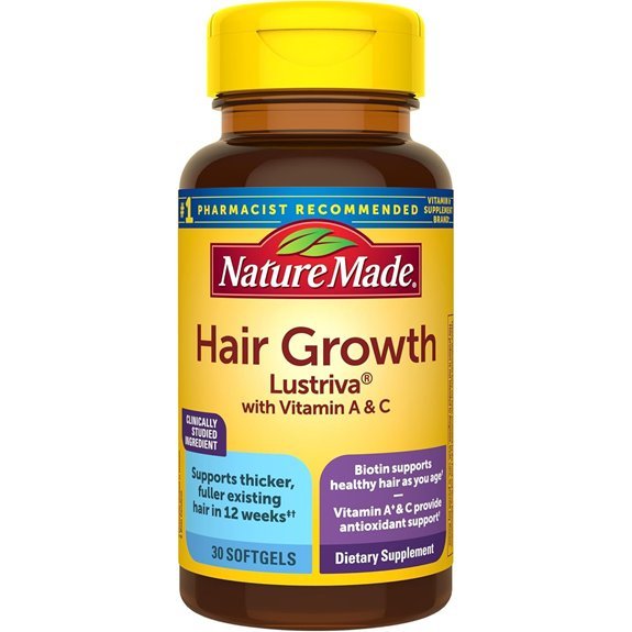 Nature Made Hair Growth Softgels with Lustriva & Biotin (30 Count)