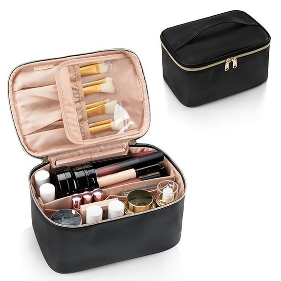OCHEAL Large Capacity Travel Makeup Bag with Handle